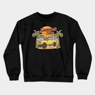 Summer Time Artwork Crewneck Sweatshirt